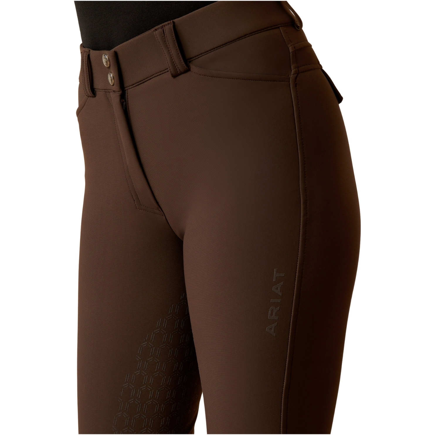Ariat Womens Tri Factor Vivacity Half Grip Breech 10052982 - Mole